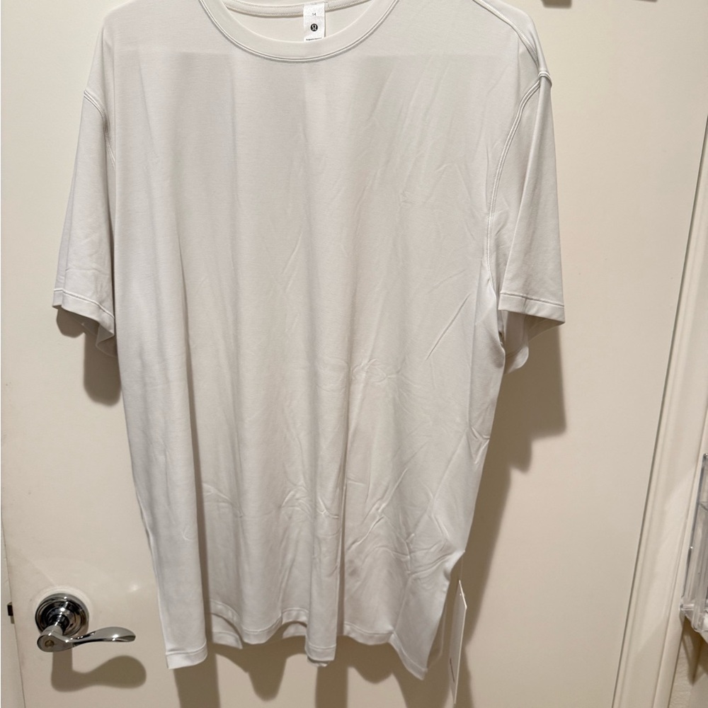 Lululemon Athletica Bone Short Sleeve Tee Sz 14 NWT